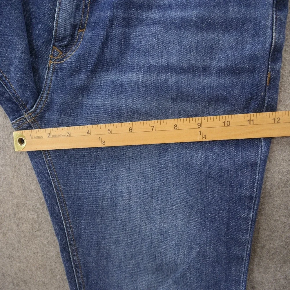 Banana Republic Jeans Mens 32 Blue Slim Straight Fit Mid Rise Zip Fly Denim